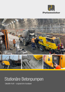 BSA Stationäre Betonpumpen Prospekt DE